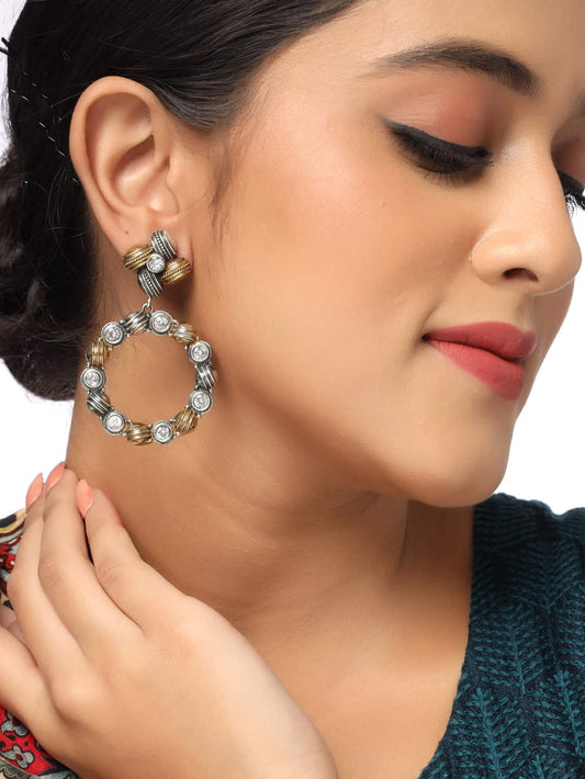 floral-shape-dual-tone-earring-viraasi