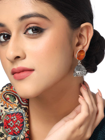 oxidized-studded-jhumka-earring-for-women-and-girls-viraasi