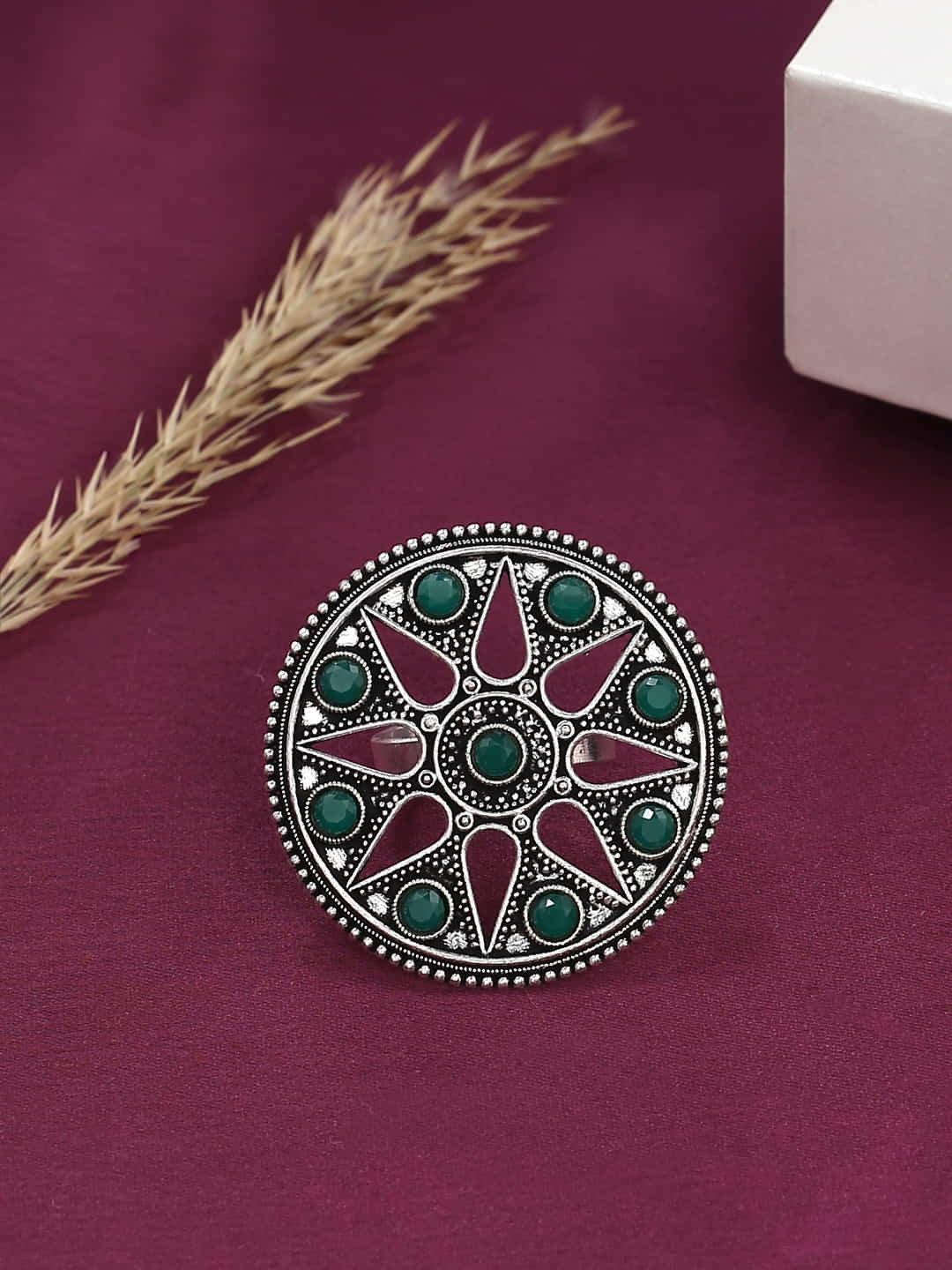 oxidized-antique-design-adjustable-cocktail-ring-viraasi