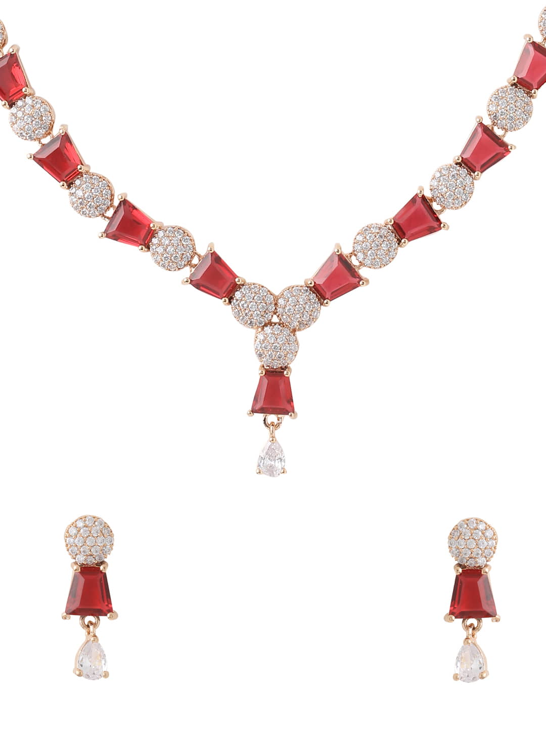 american-diamond-necklace-set-with-drop-diamond-viraasi