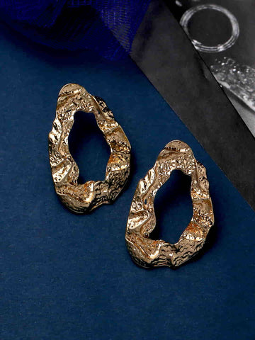 Gold Plated Stylish Drop Earrings for Women and Girls