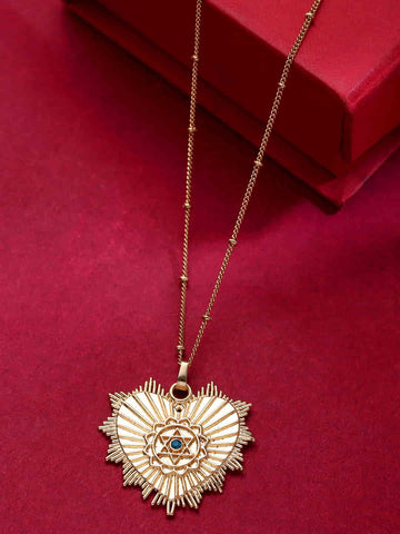 Gold Plated Stone Studded Necklace for Women