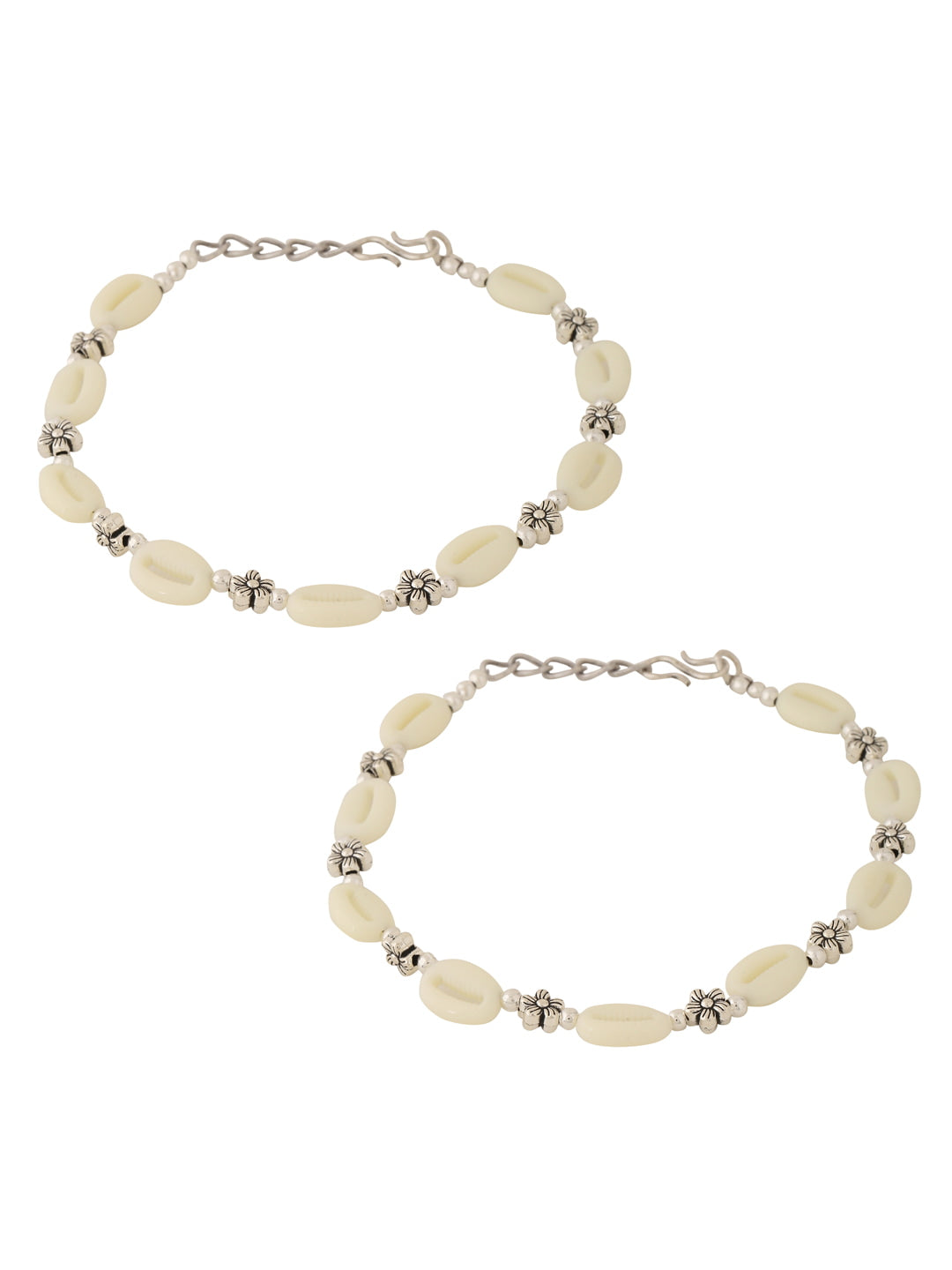 anklet-with-shell-and-silver-plated-flower-viraasi