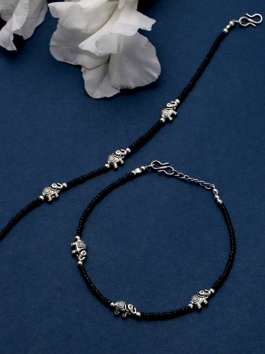 elephant-shape-anklet-with-black-beads-viraasi