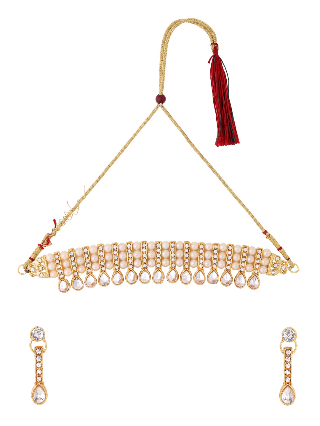 gold-plated-stone-studded-choker-necklace-set-viraasi
