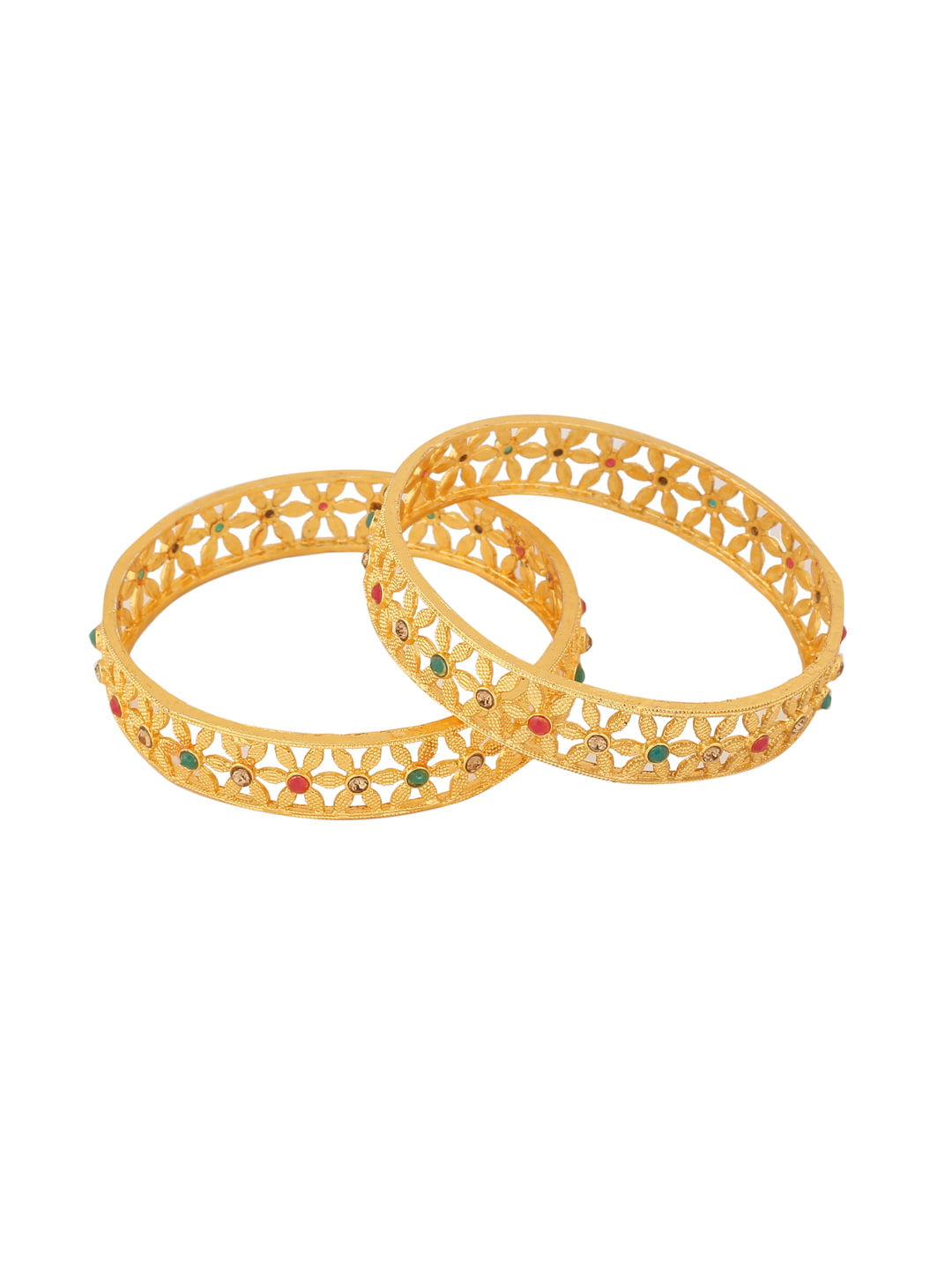 gold-plated-floral-shape-stone-studded-bangles-viraasi