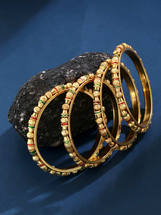gold-plated-handcrafted-enamel-set-of-4-bangle-viraasi