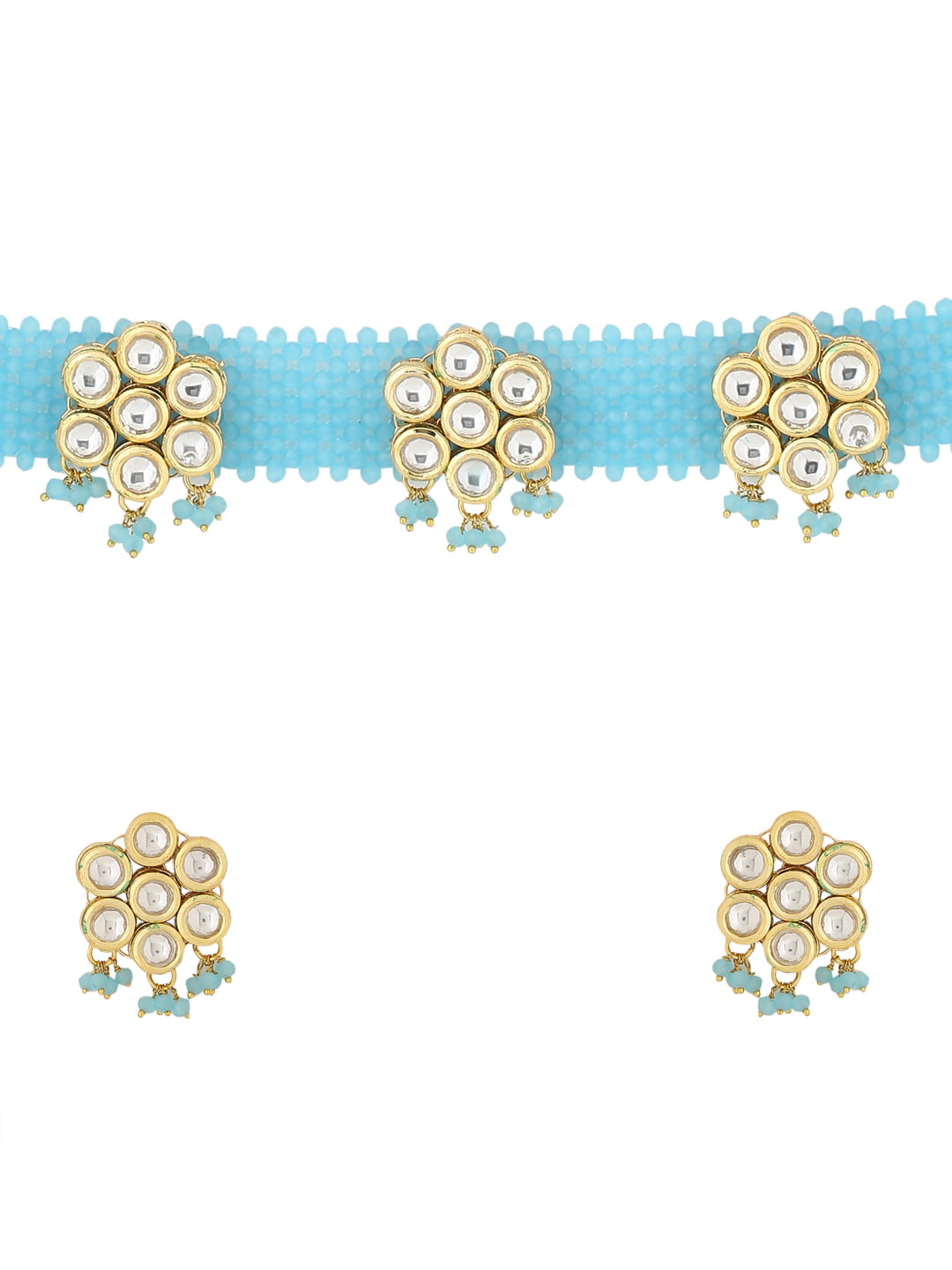 turquoise-color-kundan-studded-jewellery-set-viraasi
