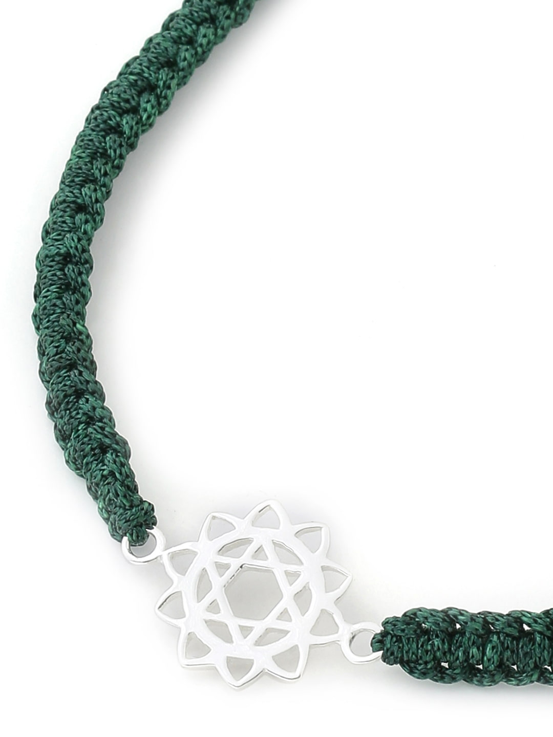 Floral Shape 925 Silver Rakhi-Viraasi