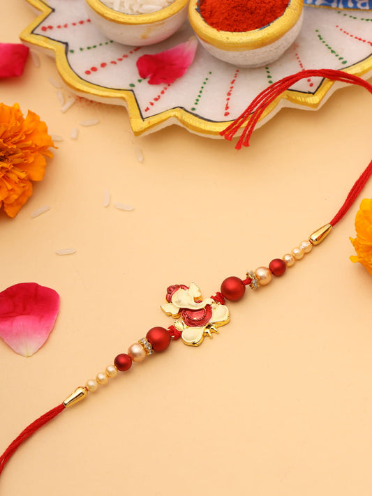 Lord Ganesha Thread Rakhi for Brother-Viraasi