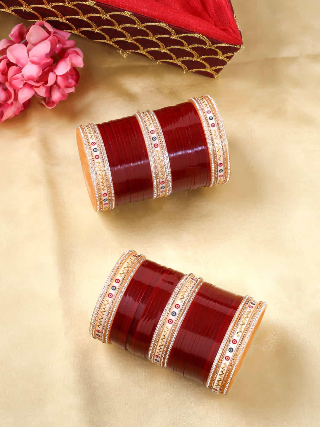 gold-plated-maroon-bridal-chura-set-viraasi