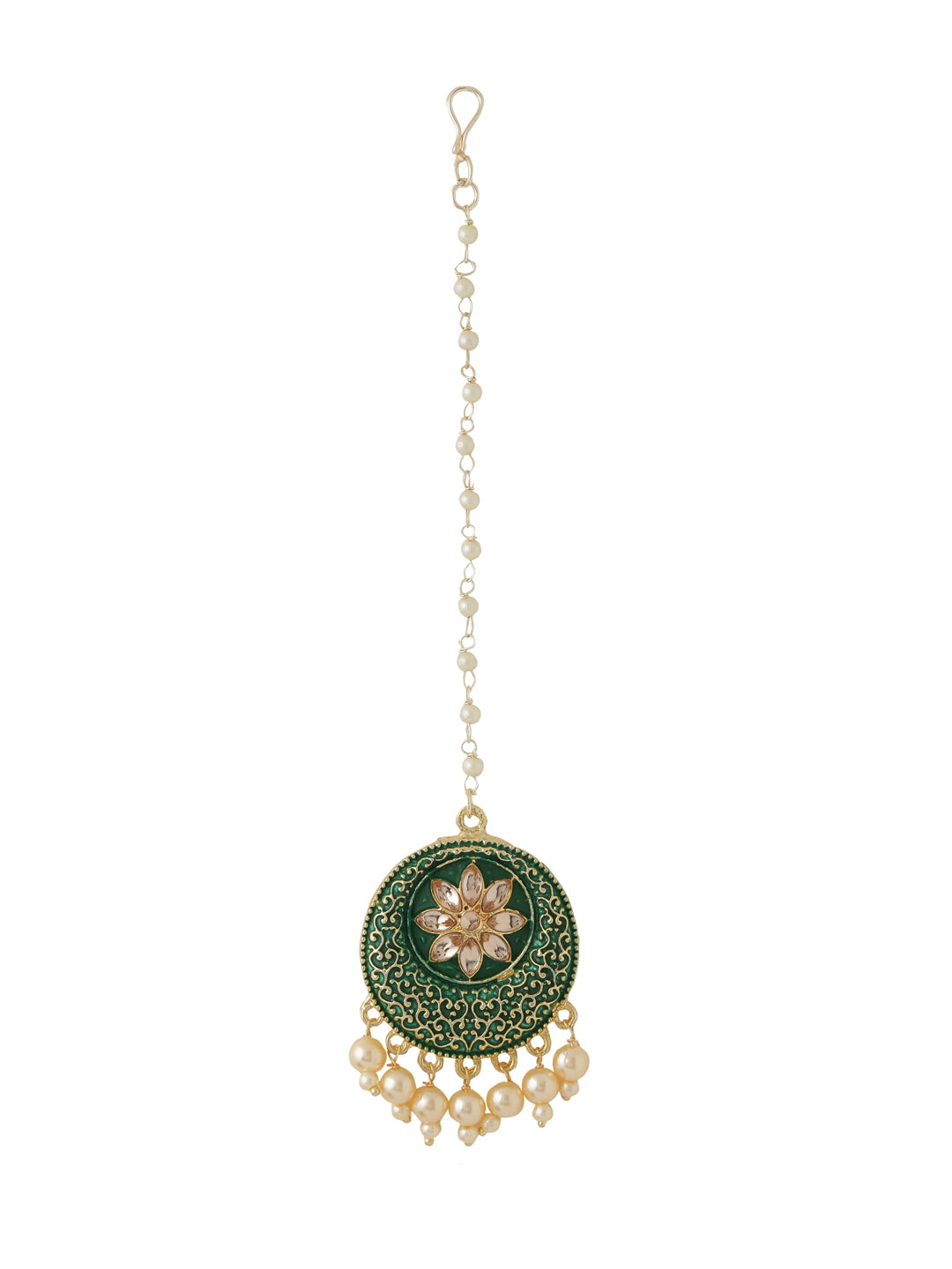 green-enameled-choker-necklace-set-with-maang-tikka-viraasi