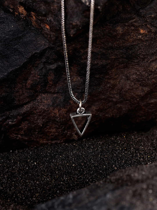 triangle-silver-necklace-for-men-viraasi